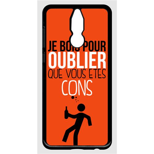 Coque huawei mate 10 lite modèle lite je bois pour oublier que vous etes con 10
