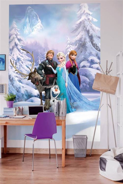 Photo Murale, 184cm x 254cm, Disney Frozen Land d'Hiver 4-498
