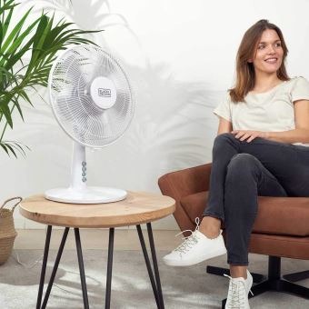 Ventilateur de table Black+Decker BXEFD40E 41 W Blanc