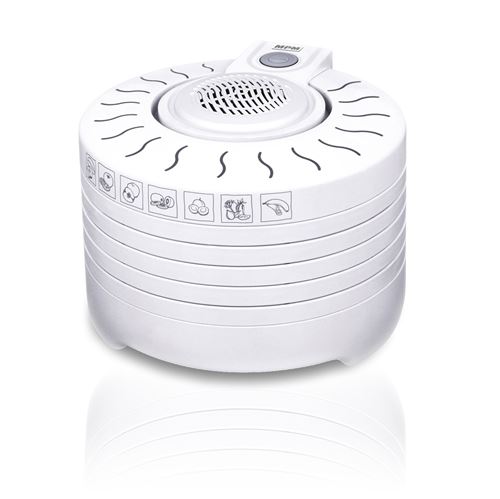 MPM MSG-01 Déshydrateur électrique, 5 plateaux extensibles de 28 cm 250W Blanco