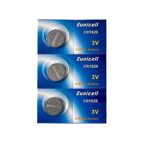 3 Piles Bouton Eunicell CR1620 - Pile Lithium 3V