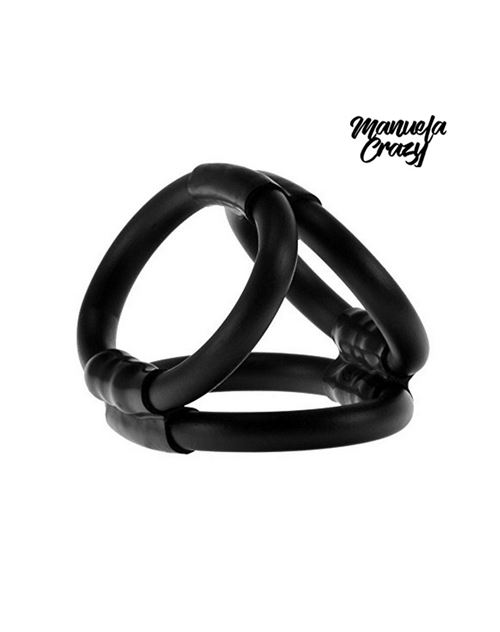 Tri bague pénis manuela crazy 2k492-bx noir