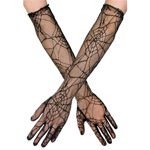 gants avec motifs toiles d'araignée - Coloris : Noir74543