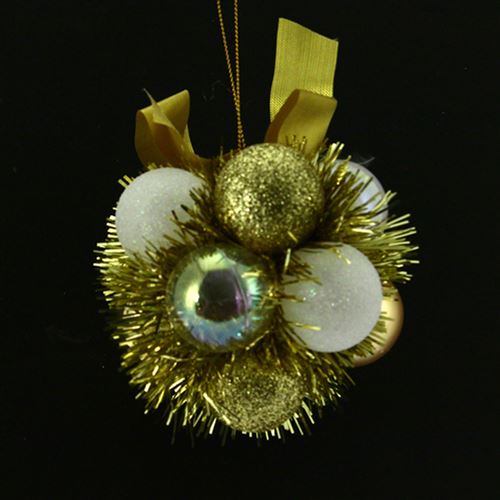 Atmosphera - Fleur de Noël - Blanc et or