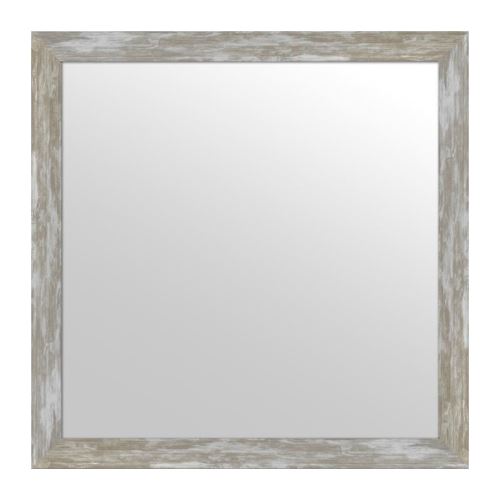Miroir 40 x 12 cm - Interieur 50 x 50 cm - Gris argente