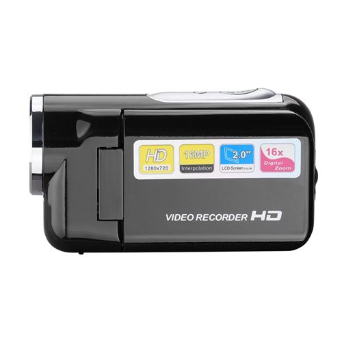 Non Communiqué Noir Caméscope 2,0 Pouces Hd 720P _ - Image 1