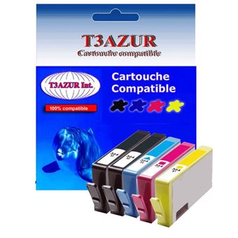 Lot De 5 Cartouches D'encre Compatibles HP364XL Noir + Couleurs - Neuf Générique