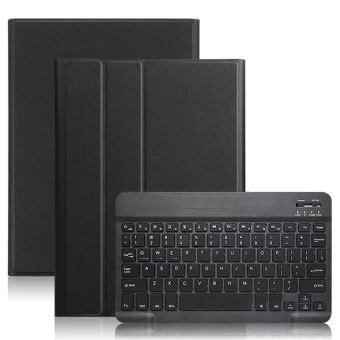 Ceci est un clavier QWERTY，Etui coque avec clavier Bluetooth pour Samsung Galaxy Tab A 10.1 T510/T515 - Noir - 1