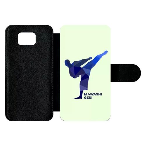 Etui À Rabat Samsung Galaxy Alpha Karate Coup De Pied Mawashi Geri