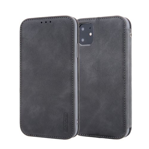 Etui en PU auto-absorbé gris pour votre Apple iPhone XR (2019) 6.1 pouces
