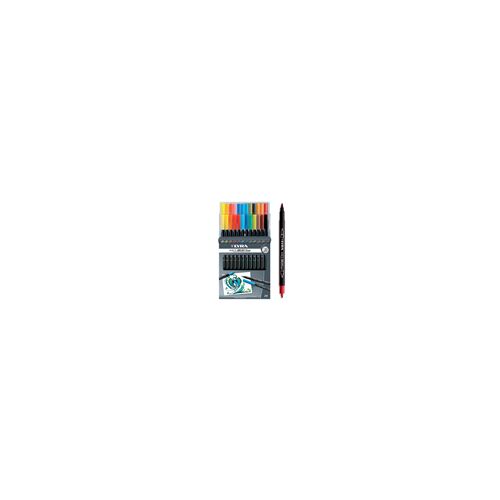 Feutre Pinceau Aqua Brush Duo LYRA x 24 - Lyra - couleur variant