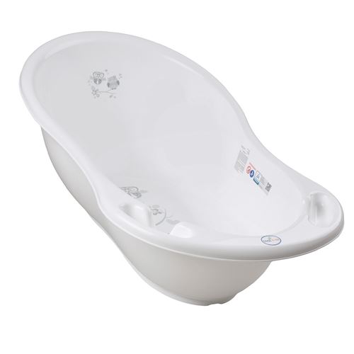 Baignoire b&eacute;b&eacute; thermom&egrave;tre blanc owls 102 cm + tuyau