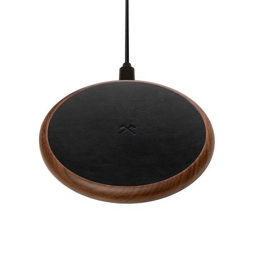 Woodcessories EcoPad - Tapis de chargement sans fil - 10 Watt - noyer