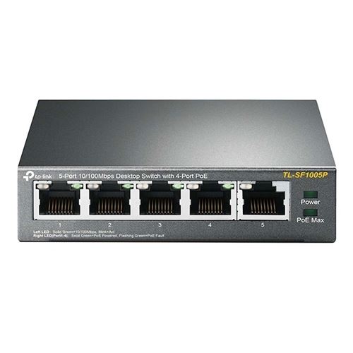 TP-Link TL-SF1005P Commutateur Non géré Fast ethernet Power over Ethernet (PoE) 5 ports
