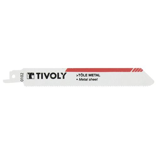 Lame de scie sabre Tôle et Métaux TIVOLY HSS L150mm coupe tubes, plaques jusqu'à 10cm épaisseur Haute Qualité