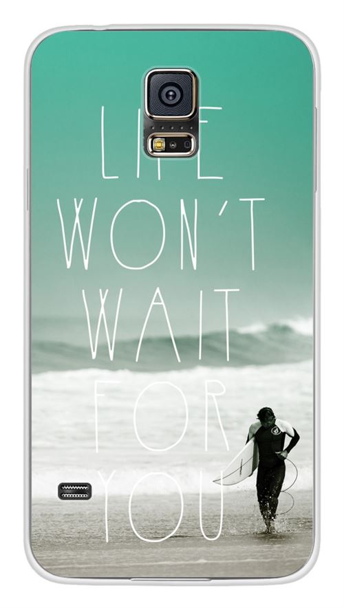 Coque en silicone imprimée compatible Samsung Galaxy S5 Surfer