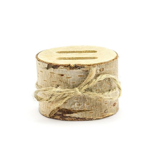 porte-alliances bûche en bois 6cm