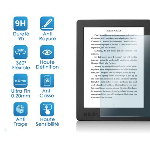 Film Protecteur En Verre Flexible Pour Liseuse Kobo Forma 8 Pouces – KARYLAX – Neuf