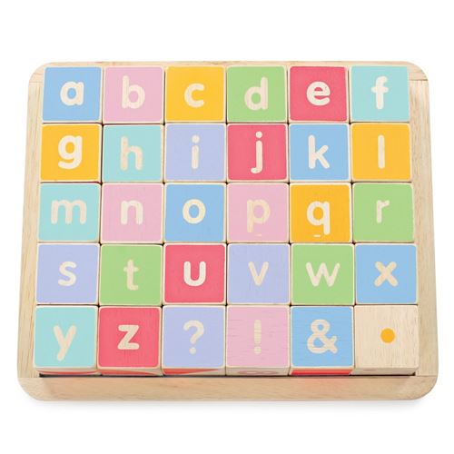 Le Toy Van - ABC Wooden Blocks - Jeu d'éveil en bois - 12 pièces - Image 3