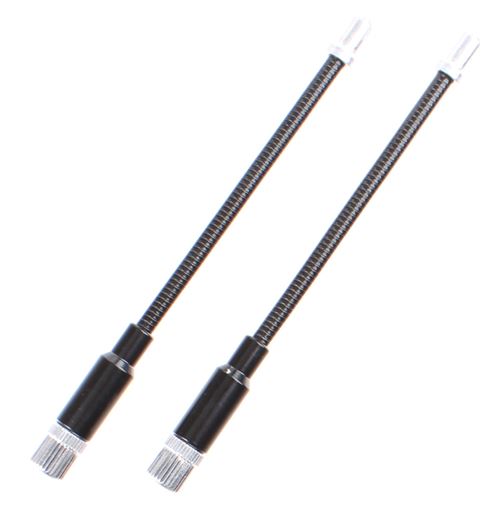 Elvedes courbure flexible de câble réglable 2 noir / argent pièces