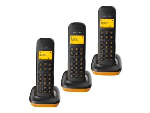 Alcatel D135 Trio - téléphone sans fil avec ID d'appelant + 2 combinés supplémentaires