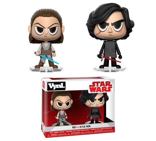 FUNKO - Pack de 2 Figurines FunKo VYNL.: Star Wars - Rey & Kylo