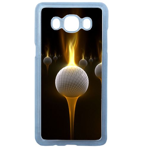 Coque Balle De Golf Feu Compatible Samsung Galaxy J3 2016 Transparent