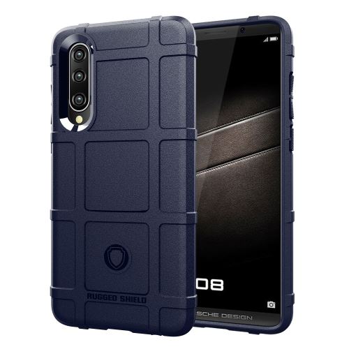 Coque en TPU grille carrée anti-chocs bleu pour votre Huawei P30