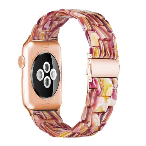 Bracelet en résine imperméable rouge pour votre Apple Watch Series 4 40mm, Series 3/2/1 38mm