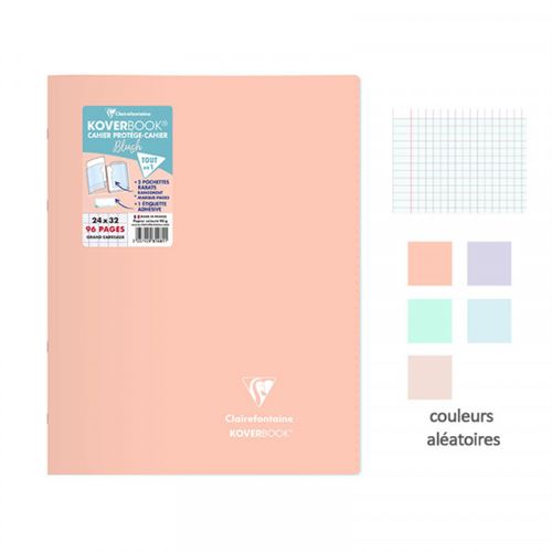 Clairefontaine Cahier grand format Blush 24 x 32 cm 96 pages Séyès Modèle aléatoire - vue 1