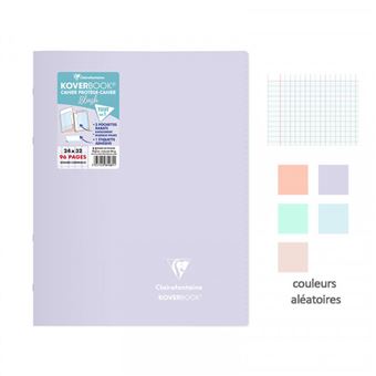Cahier grand format Clairefontaine Blush 24 x 32 cm 96 pages Séyès Modèle aléatoire