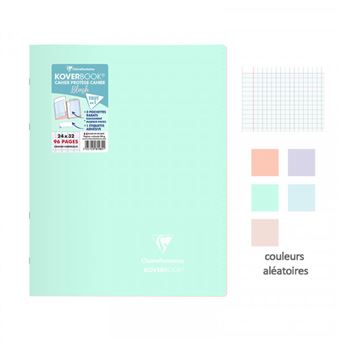 Cahier grand format Clairefontaine Blush 24 x 32 cm 96 pages Séyès Modèle aléatoire