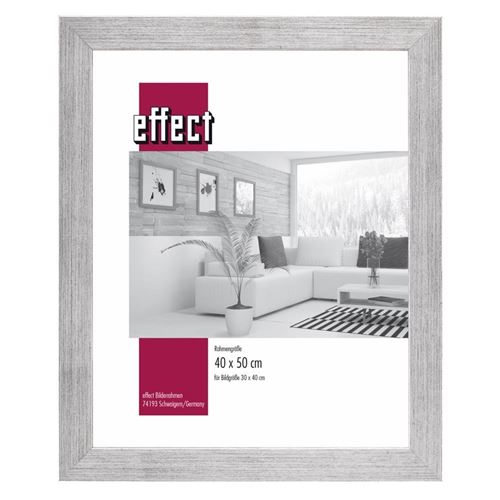 Effect Cadre photo 782656 mural Cadre Profil Top Pro, bois, 40 x 50 cm, argent