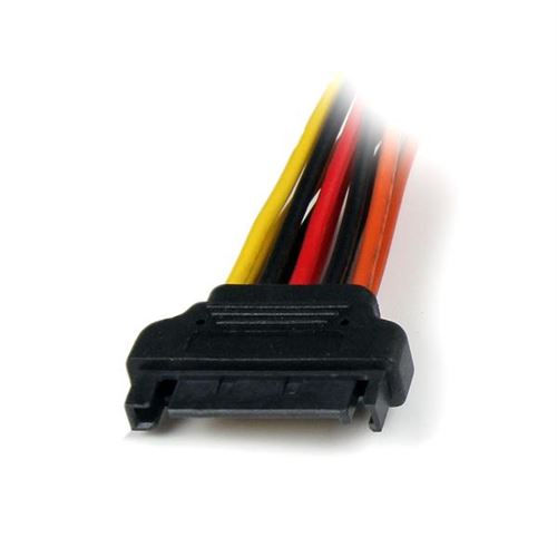 StarTech.com 6in Latching SATA Power Y Splitter Cable Adapter - M/F - splitser voor stroom - 15.24 cm