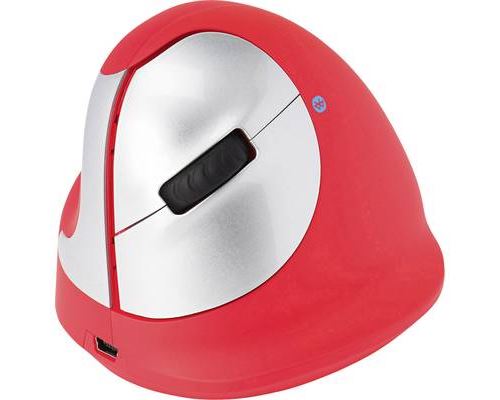 r-go tools r-go he ergonomic mouse medium left handed bluetooth red noir
