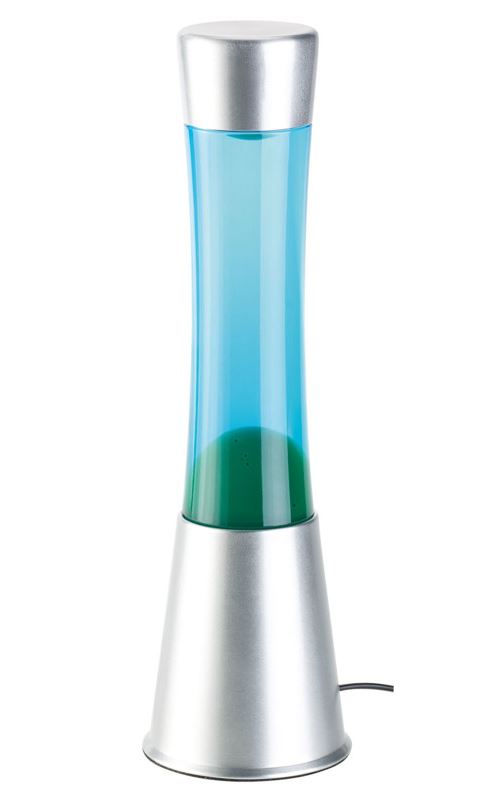 Lampe A Lave En Verre Et Aluminium Vert Bleu Achat Prix Fnac