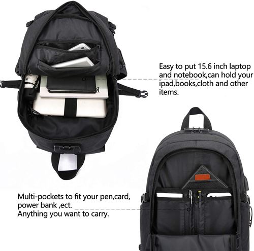 Sac à dos d'hommes Oxford Cloth sacoche pour ordinateur portable sac à dos  antivol écouteur USB - Chine Écouteur USB Sac à dos et sac à dos pour  ordinateur portable prix