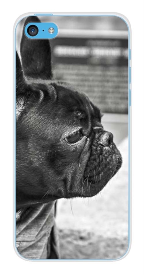 Coque en silicone imprimée compatible Apple iPhone 5C Bulldog