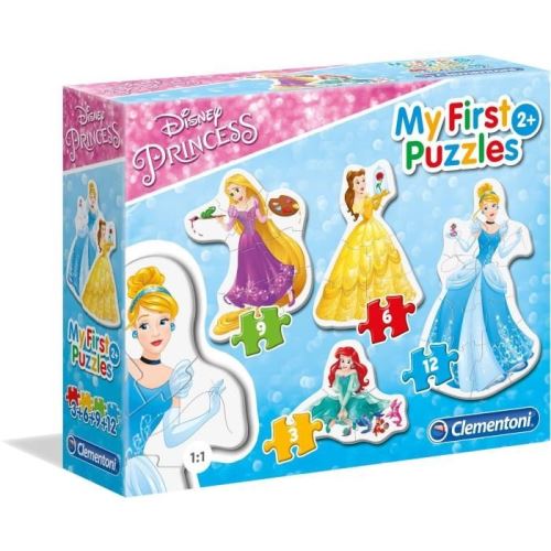 Disney princesses mon 1e puzzle 3-6-9-12 pieces clementoni 20805.0
