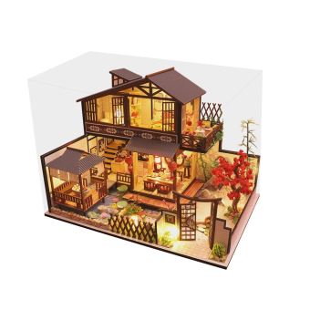 3D Maison de Poupée en Bois Ville Antique de Bricolage Voie de Modèle Cadeaux de Noël Jouets Multicolore WEN028 - 1