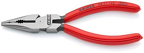 Knipex 08 21 145 Pince universelle à becs demi-ronds noire atramentisée 145 mm
