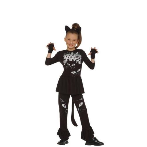 Cesar déguisement chat - noir, taille 10-12 ans cesar group g731-nc-51