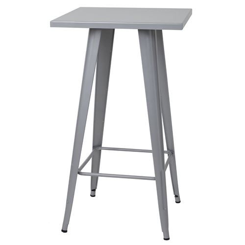 Mendler Gris Table Haute Carrée - Image 3