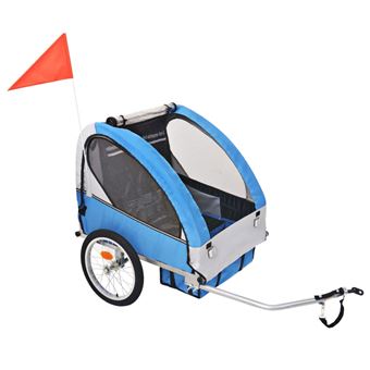 voor kinderen 30 kg grijs en blauw - en fietskar bij Fnac.be