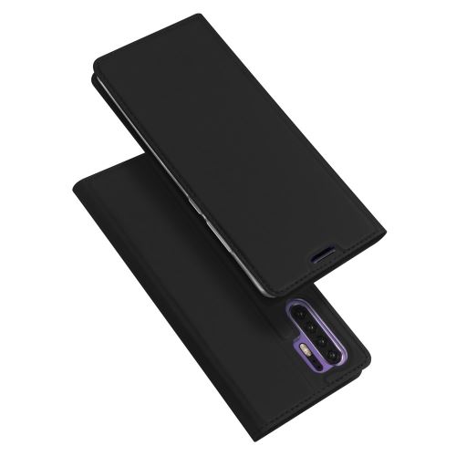 Etui en PU retourner noir pour votre Huawei P30 Pro
