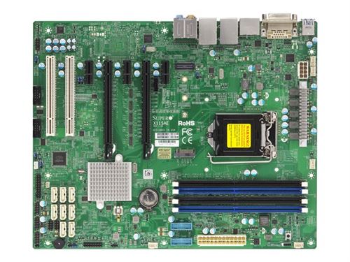 SUPERMICRO X11SAE - Carte-mère - ATX - LGA1151 Socket - C236 Chipset - USB 3.0, USB 3.1 - 2 x Gigabit LAN - carte graphique embarquée (unité centrale requise) - audio HD (8 canaux)