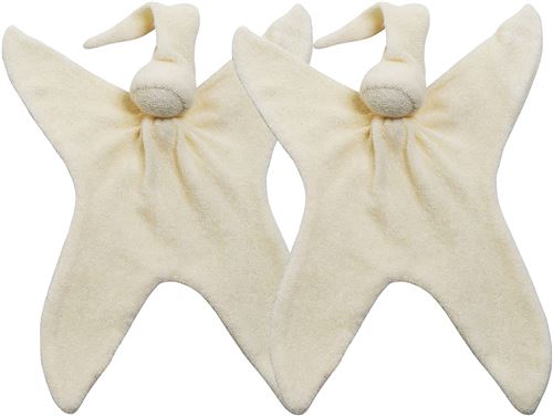 Cuski bébé Miniboo Doudou, crème, Lot de 2