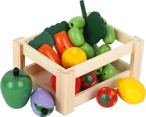 Caisse à légumes en bois - jouet marchande - 7123