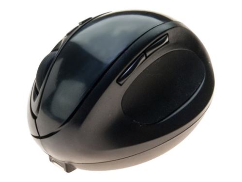 generic - Souris - ergonomique - optique - 7 boutons - sans fil - 2.4 GHz - noir