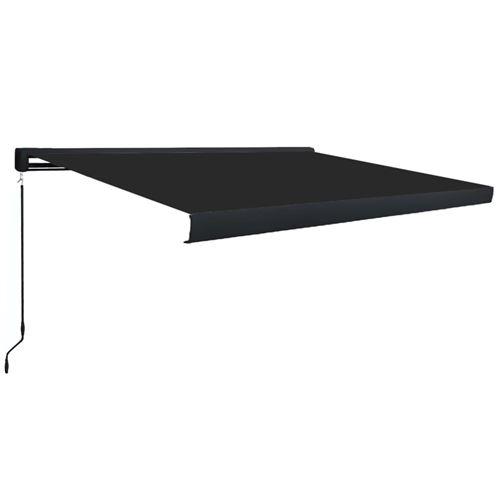 vidaXL Store à cassette manuel 300x250 cm Anthracite